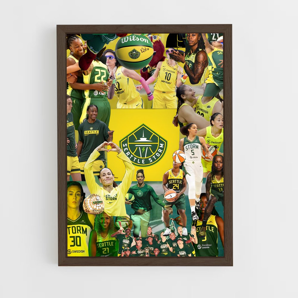 Poster Esprit de Seattle – affiche Basketball (vue 5)